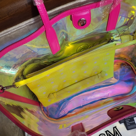 (Sold)Authentic MCM transparent tote bag - Picture 9 of 9